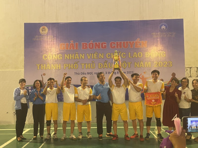 TRƯỜNG TH PHÚ TÂN THAM GIA GIẢI BÓNG CHUYỀN CÔNG NHÂN VIÊN CHỨC NGƯỜI LAO ĐỘNG THÀNH PHỐ THỦ DẦU MỘT NĂM 2023
