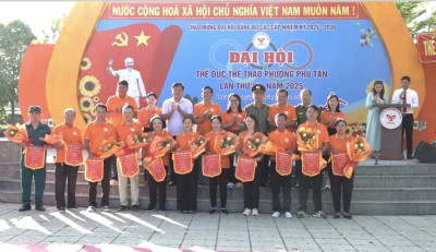 TH PHÚ TÂN THAM GIA ĐẠI HỘI THỂ DỤC THỂ THAO PHƯỜNG PHÚ TÂN
