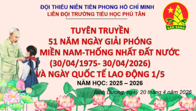 🌟 🌟 🌟 LIÊN ĐỘI TRƯỜNG TIỂU HỌC PHÚ TÂN TỔ CHỨC SINH HOẠT DƯỚI CỜ KỶ NIỆM NGÀY 30/4 VÀ 1/5