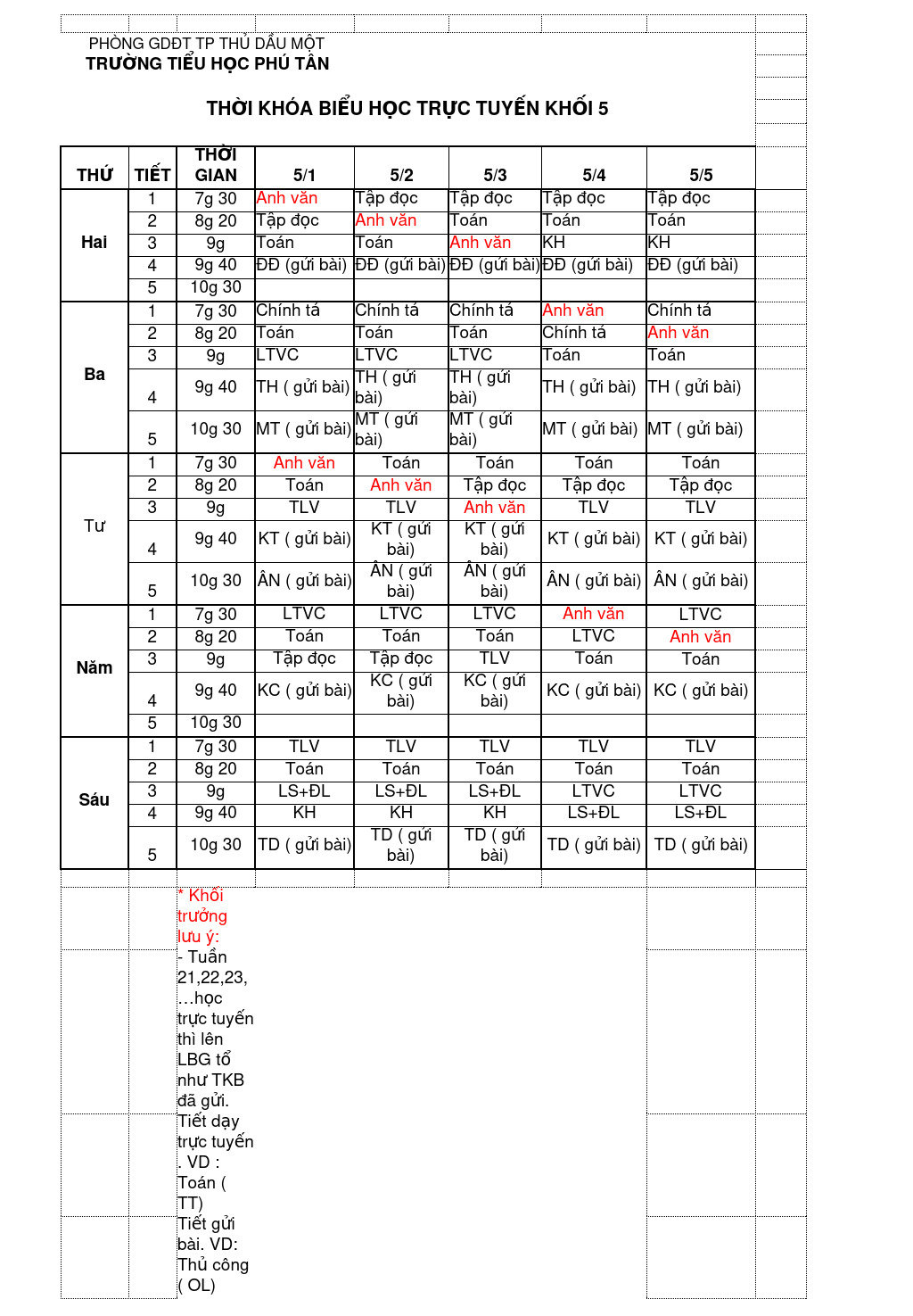 TKB TRUC TUYEN 20 21 KHOI 5