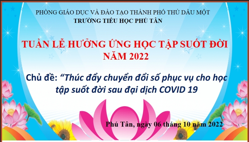 TUẦN LỄ HƯỞNG ỨNG HỌC TẬP SUỐT ĐỜI NĂM 2022
