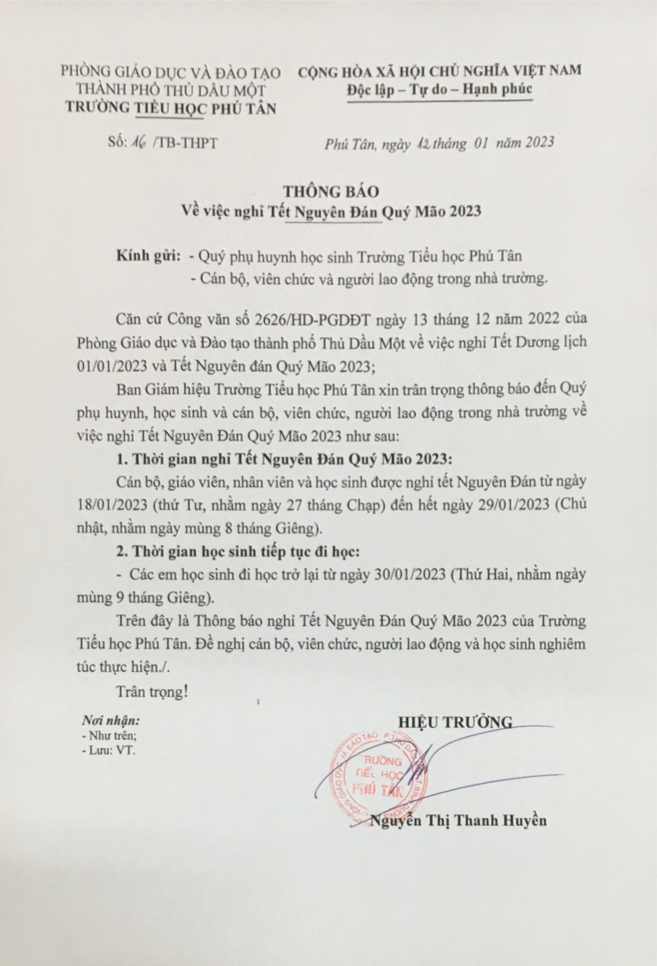 thong bao nghi tet NĐ