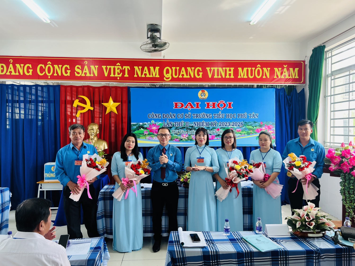 ĐẠI HỘI CÔNG ĐOÀN CƠ SỞ TRƯỜNG TIỂU HỌC PHÚ TÂN NHIỆM KÌ 2023 -2028