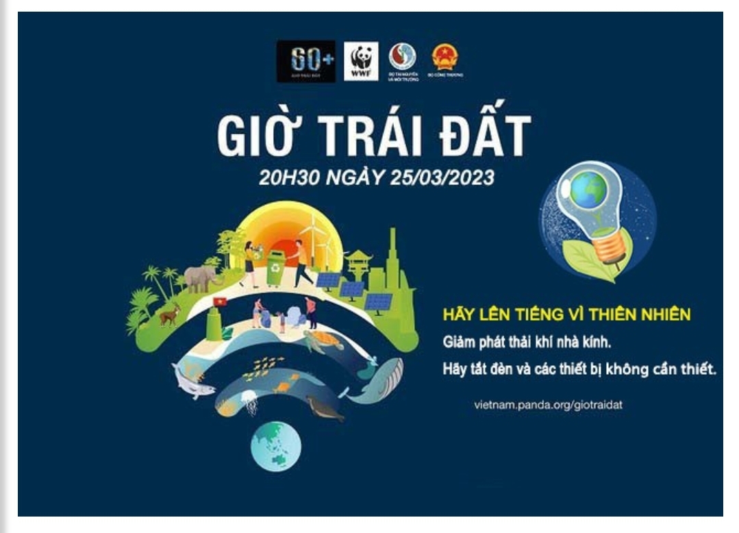 HƯỞNG ỨNG CHIẾN DỊCH GIỜ TRÁI ĐẤT 2023