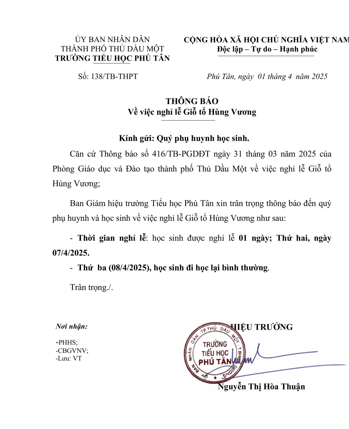 Nghỉ lễ giỗ tổ hùng vương 2025 signed signed